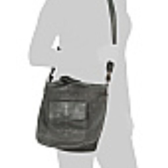 Latico Leathers Black Jagger Studded Crossbody Tote Brand NEW - Picture 8 of 9
